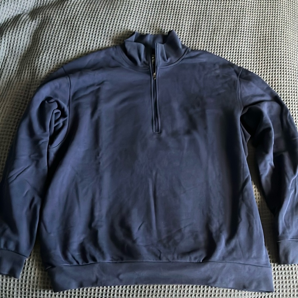 Men’s Lululemon Oversized Fleece Half Zip - Large - Night Sea Color